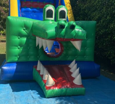 Bina festas, tobogã jacaré 2 em 1